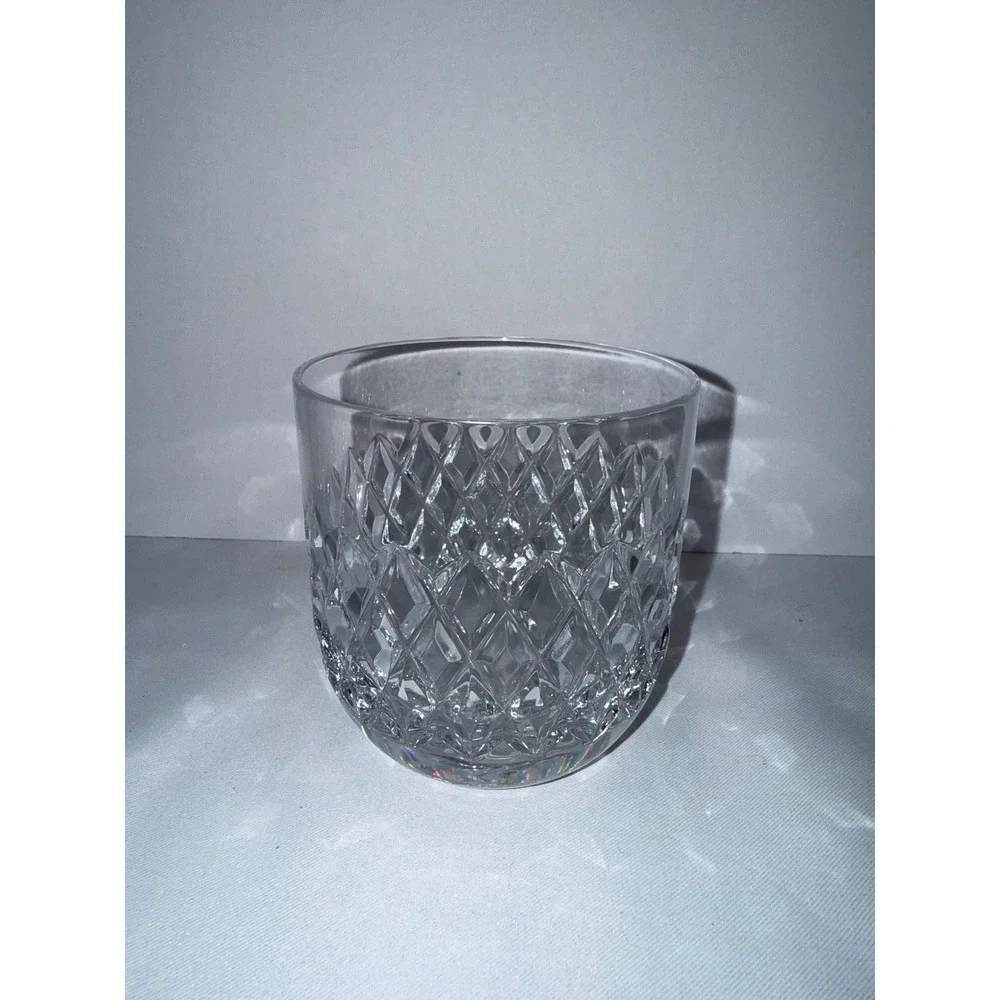 Orrefors Elisabeth Crystal Old Fashioned Whiskey Glass Diamond Cut Swedish 3.25